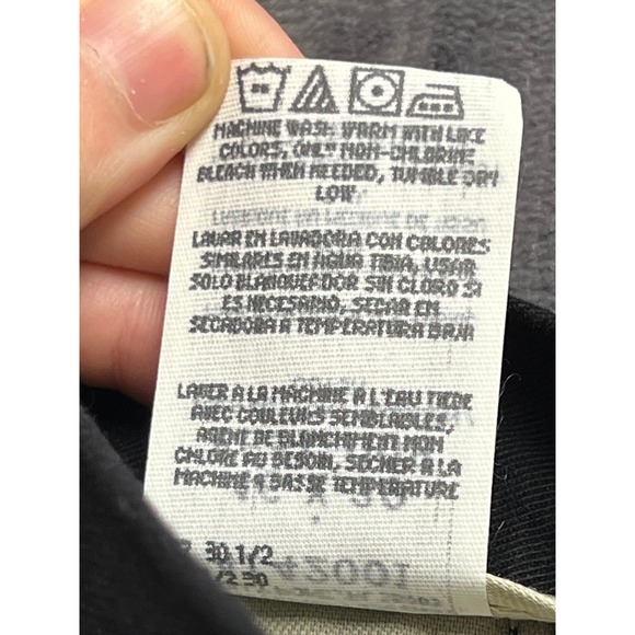 NEW Lee Mens 46/30 Plain Front Chino Pants Black Cotton Office Wear Business - Picture 8 of 11